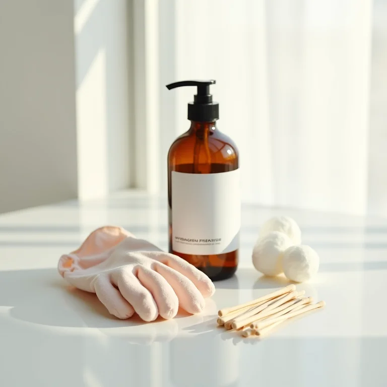 Água oxigenada para clarear unhas