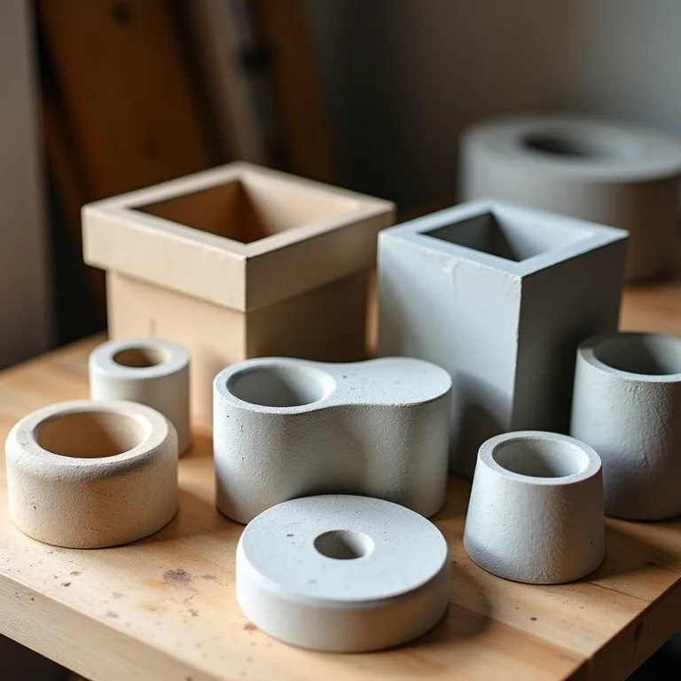 Alternativas de moldes para porta-lápis de cimento