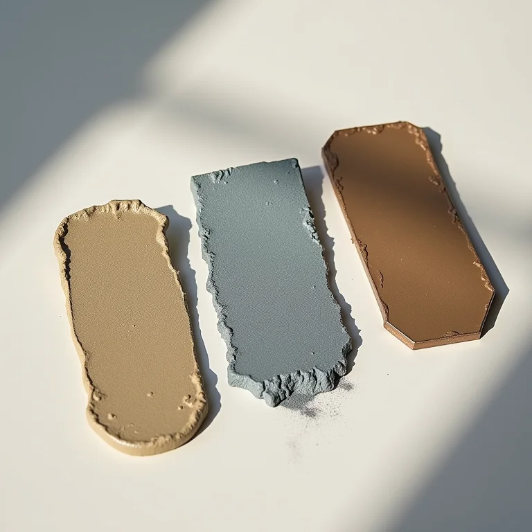 Amostras de acabamentos de tinta spray