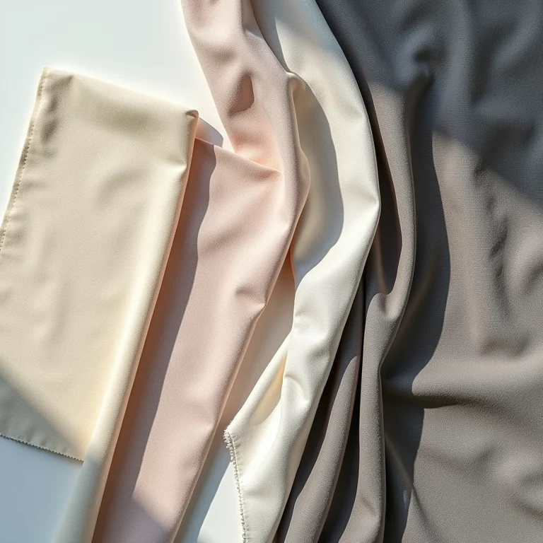 Amostras de tecidos blackout de diferentes gramaturas