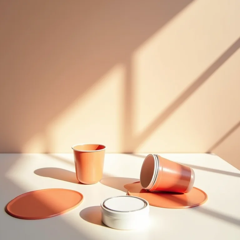 Amostras de tinta sob diferentes tipos de iluminação.