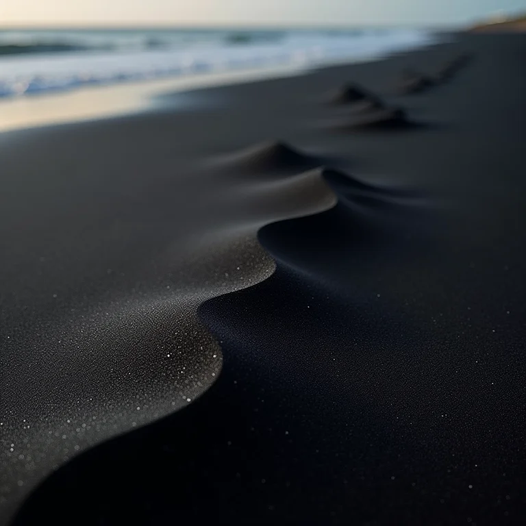 Areia escura e terapêutica da Praia da Areia Preta em Guarapari