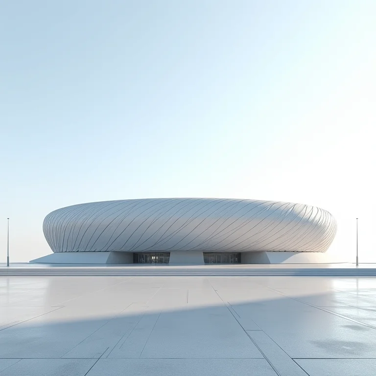 Arquitetura moderna da Arena da Baixada em Curitiba