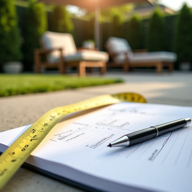 Avaliação do espaço disponível para área de lazer.