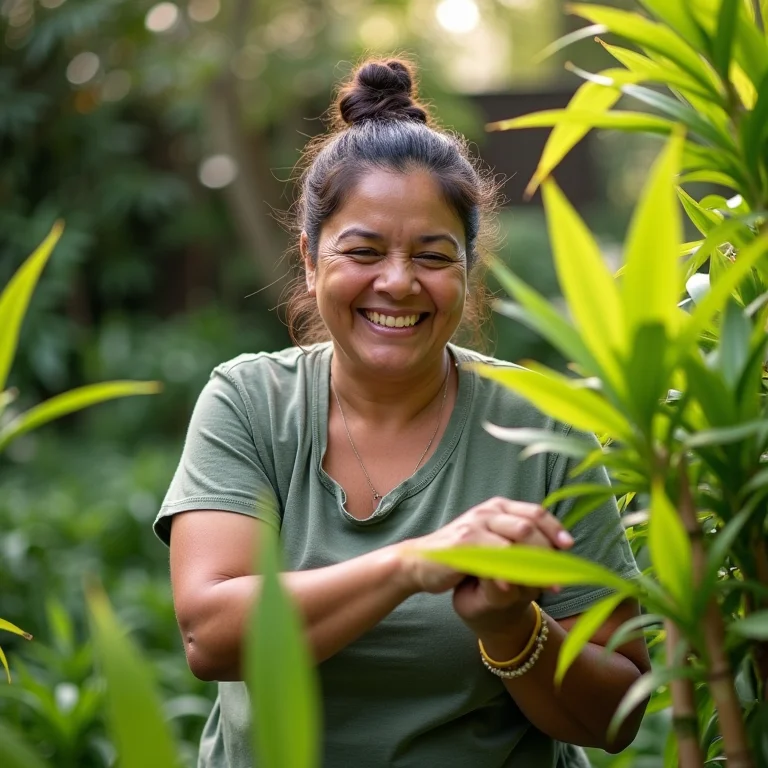 Bambu Bambusa Vulgaris.