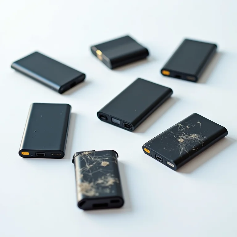 Baterias de celular desgastadas