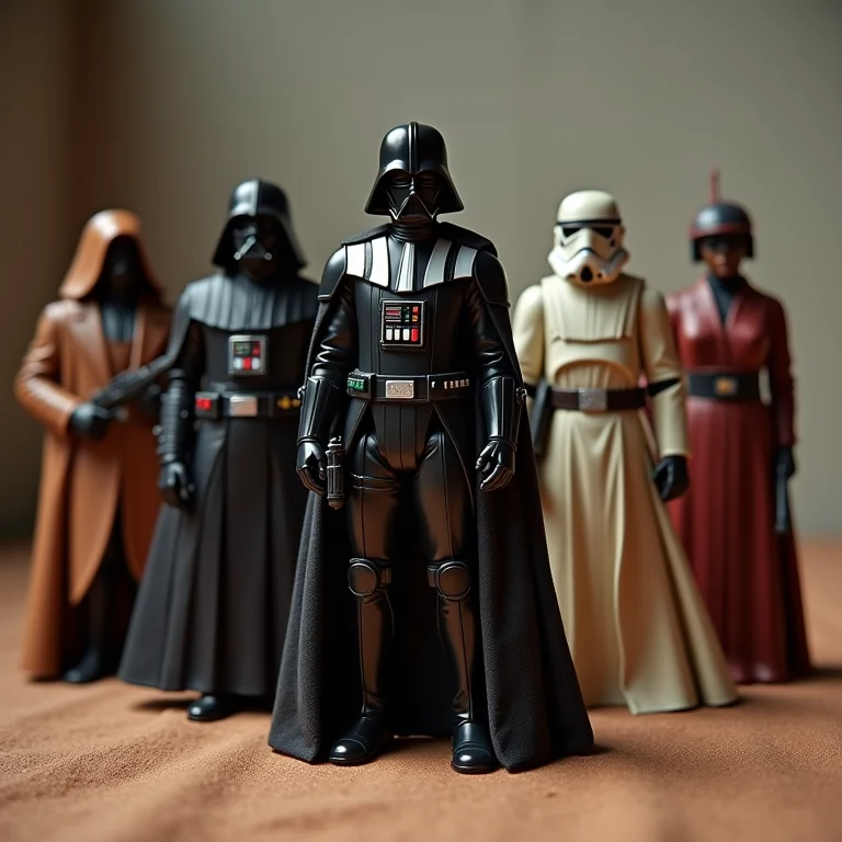 Bonecos da Era do Império de Star Wars.