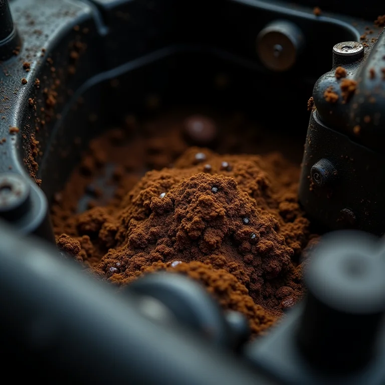 Borra e resíduos no motor