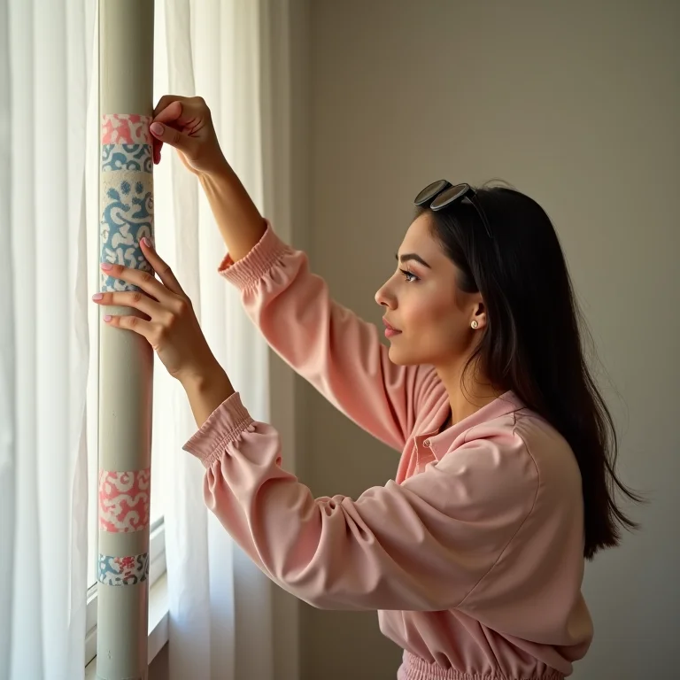 Canaleta de PVC decorada para organizar cabos