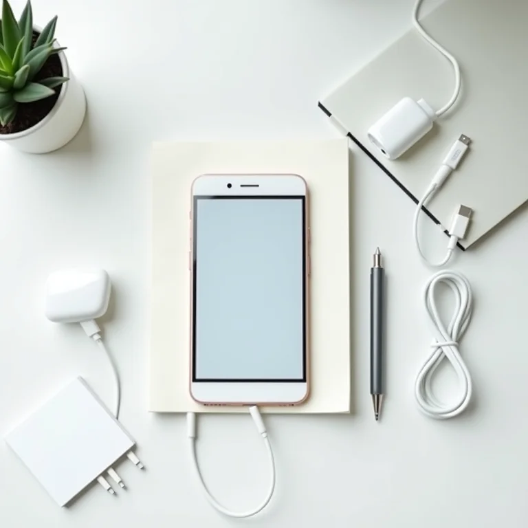 Checklist e acessórios para transferência de dados do celular