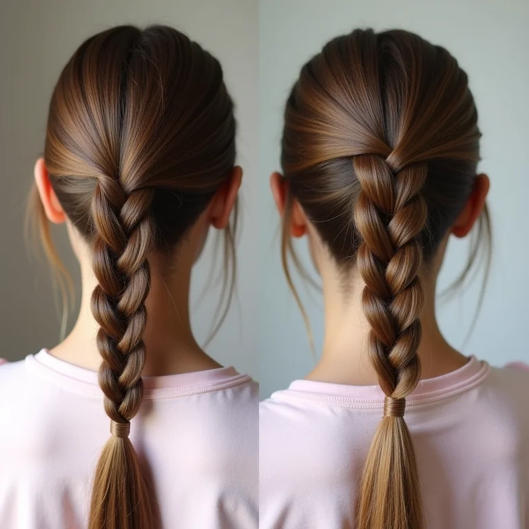 Comparativo entre trança embutida e trança francesa