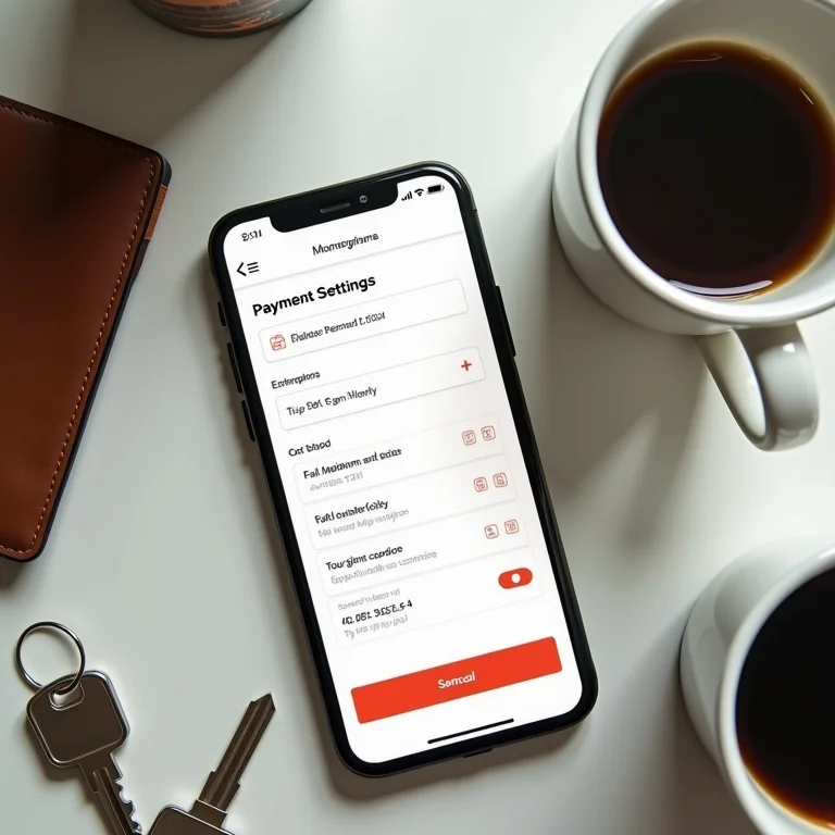 Configurações de pagamento no app iFood.