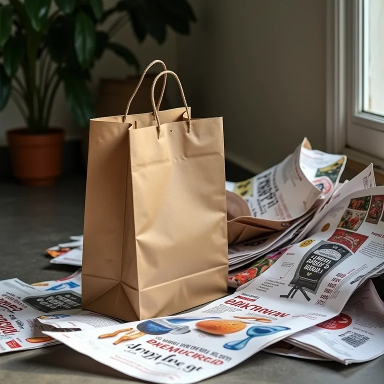 Contraste entre o consumismo e a durabilidade.