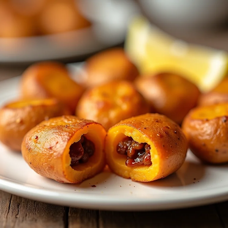 Coxinha de batata doce com frango