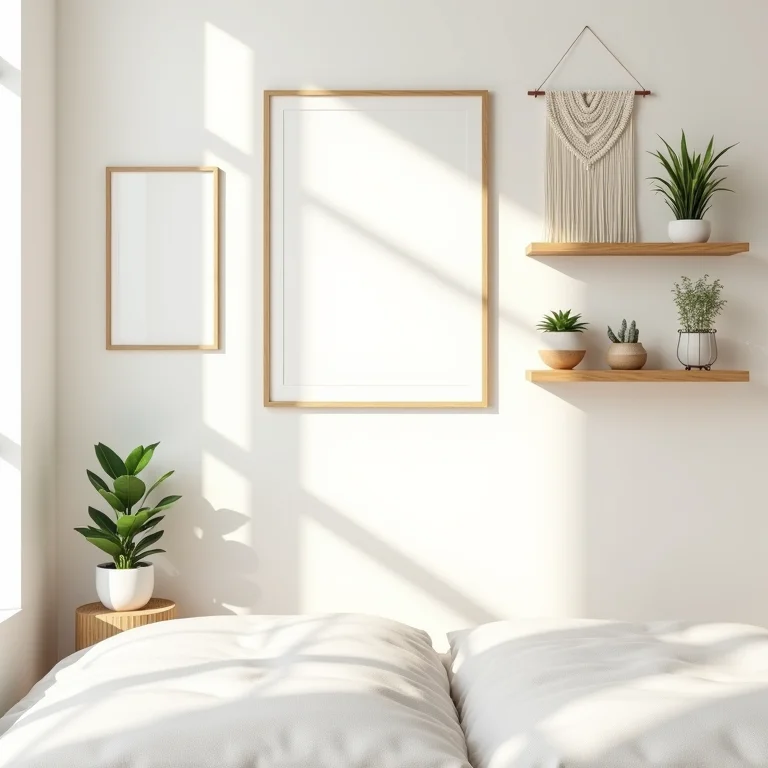 Decoração de parede criativa e barata para quarto