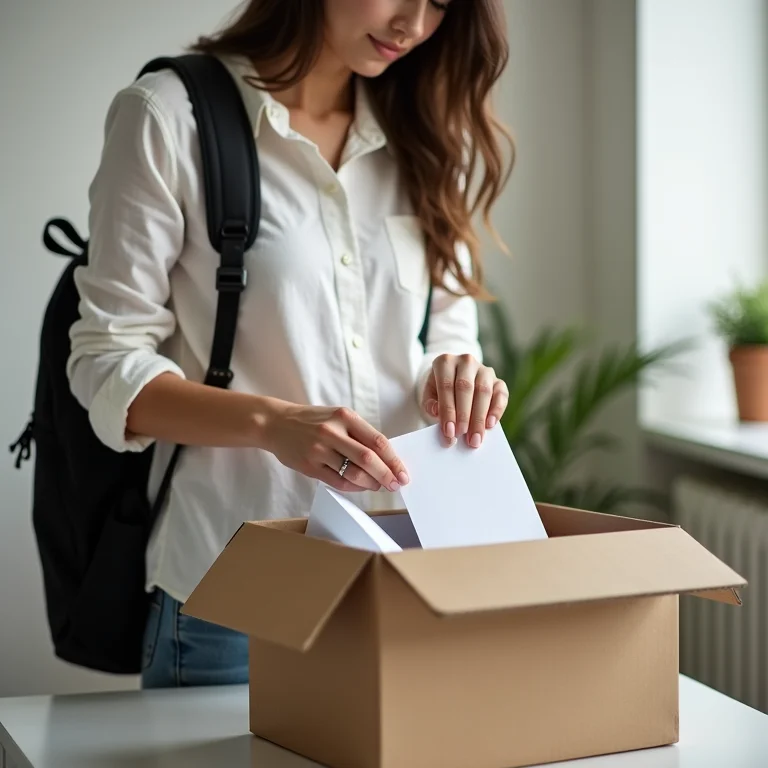 Desapego consciente de itens desnecessários da mochila