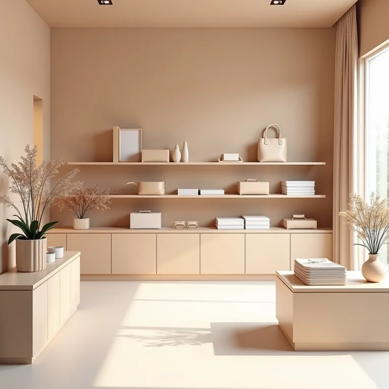 Design estratégico de loja para guiar o fluxo de clientes.