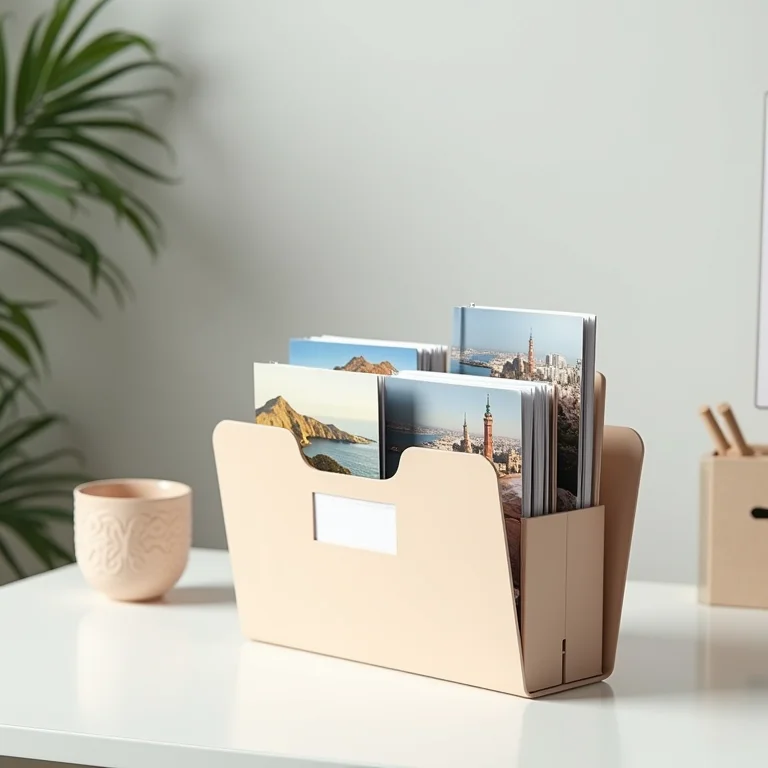 Desktop de computador organizado com pastas de fotos categorizadas