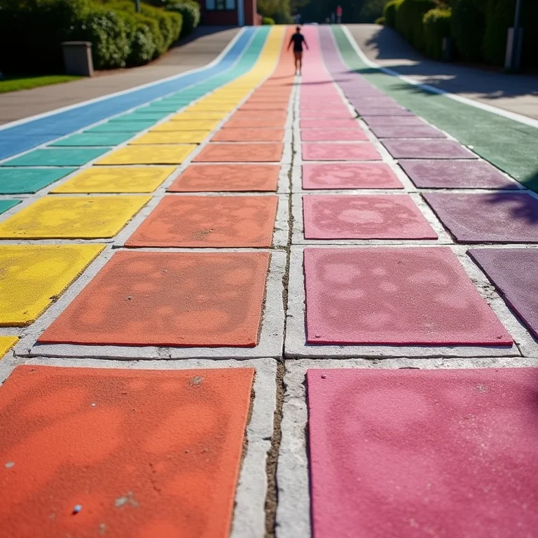 Diferentes desenhos de amarelinha pelo Brasil.