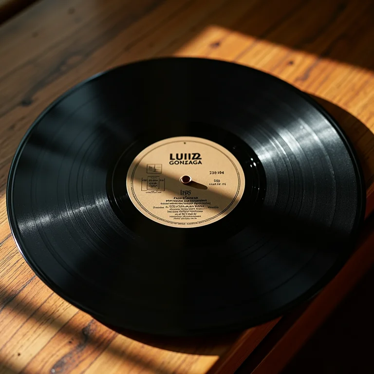 Discos de vinil de Luiz Gonzaga em exposição