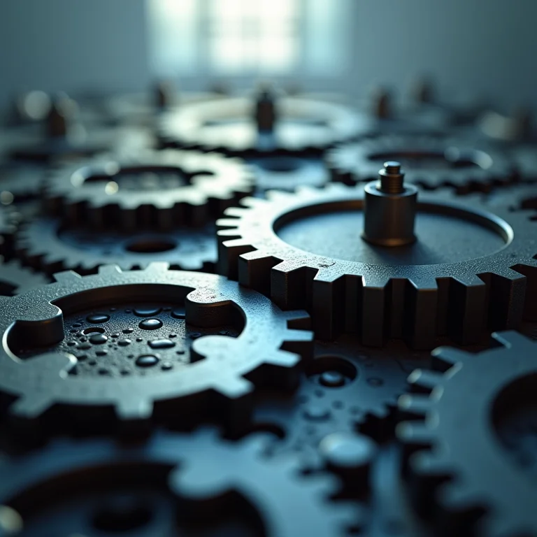 Engrenagens representando fatores internos de uma empresa