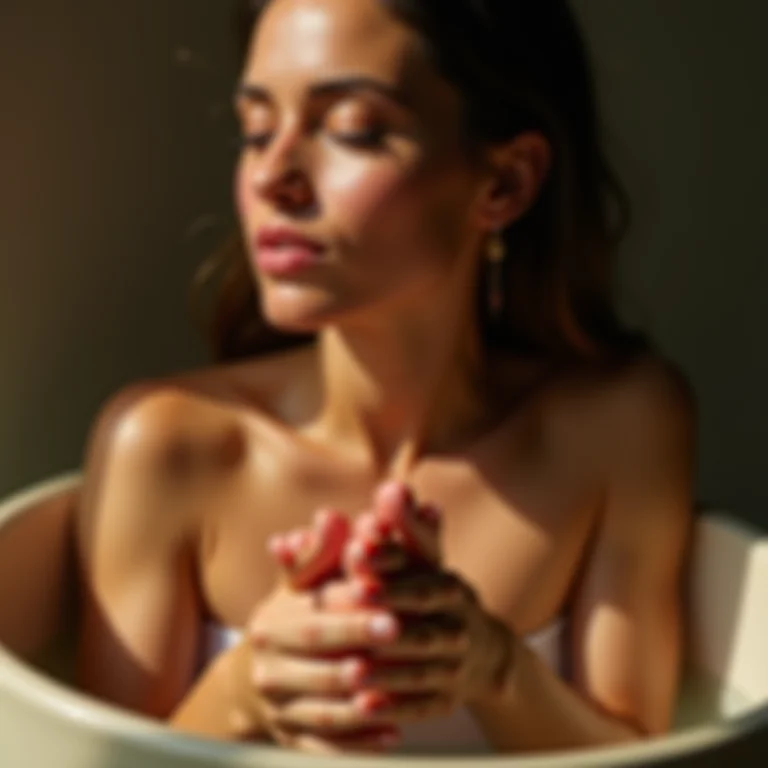 Escalda-pés para alívio do estresse e ansiedade