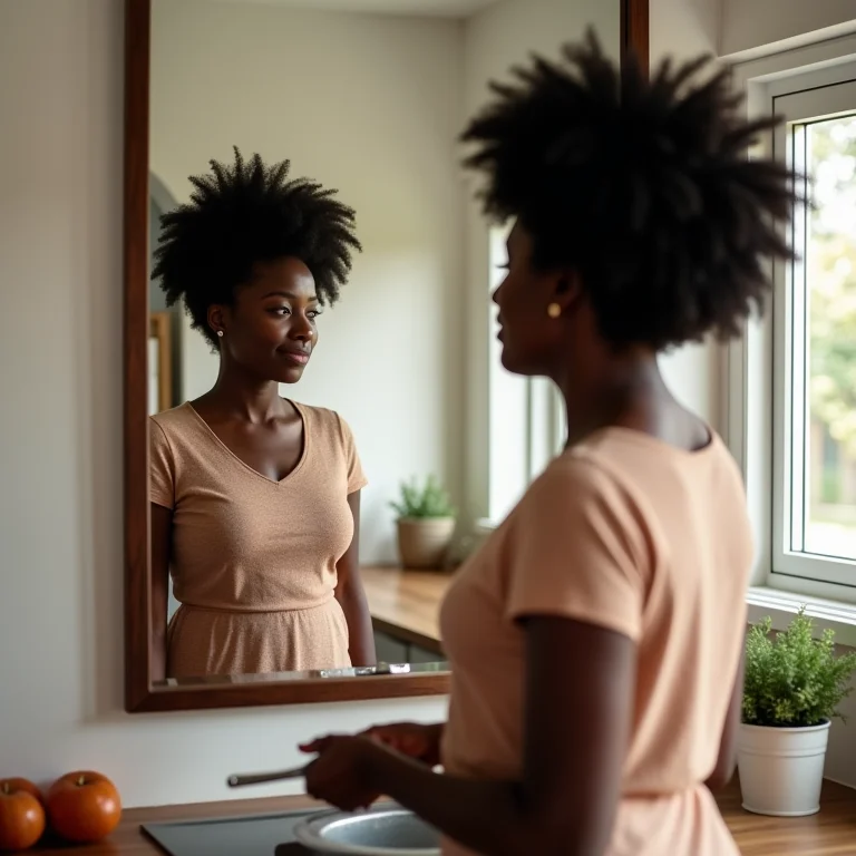 Espelhos estratégicos para ampliar a cozinha americana
