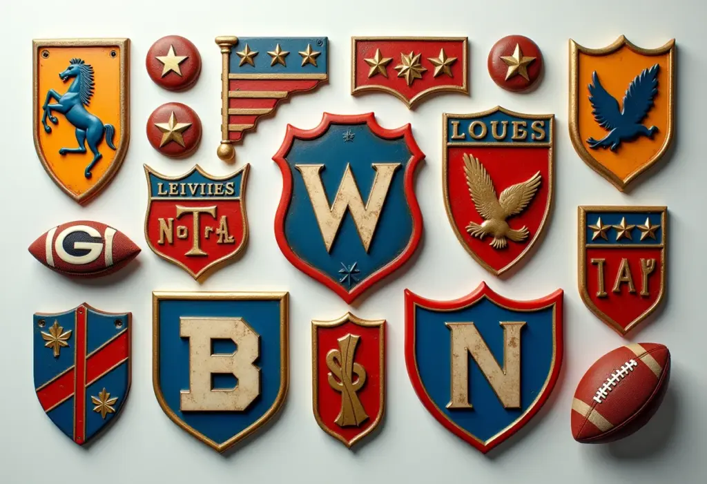 Evolução chocante de escudos de times de futebol