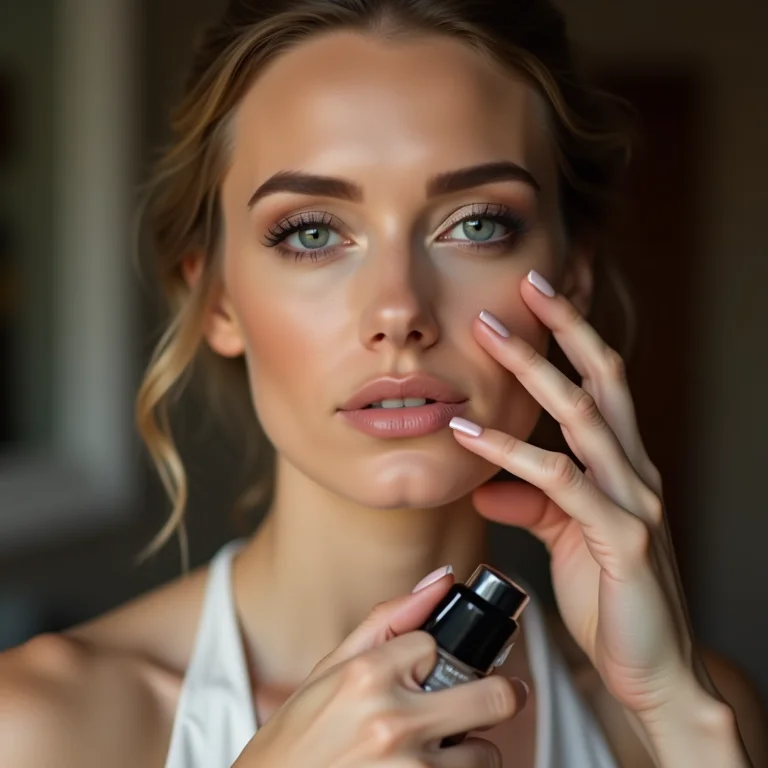 Finalização da maquiagem de noiva