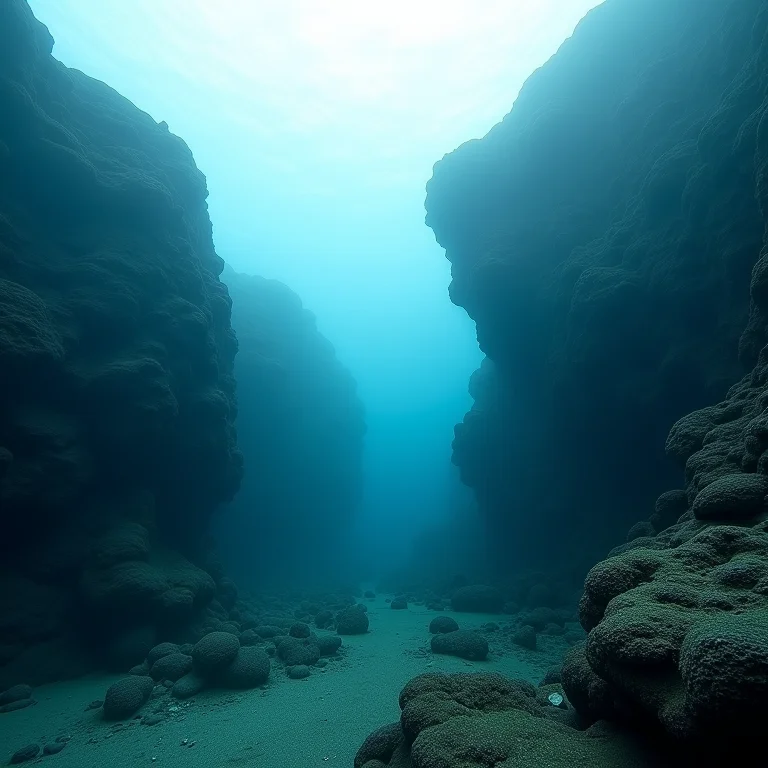 Formações vulcânicas submersas em Fernando de Noronha.