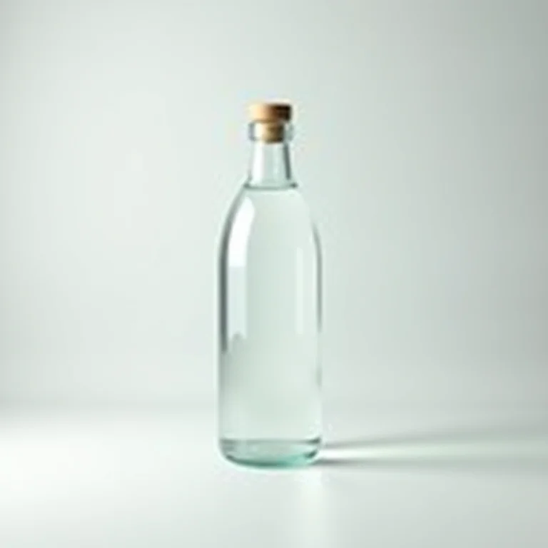 Garrafa de água destilada.