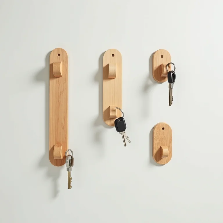 Ideias criativas de porta-chaves de bambu