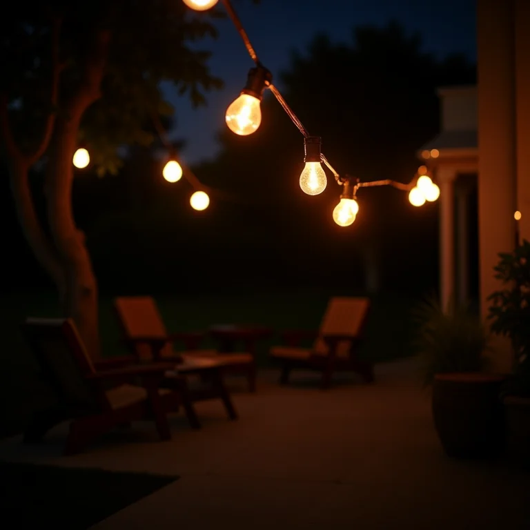 Iluminação adequada para área de lazer