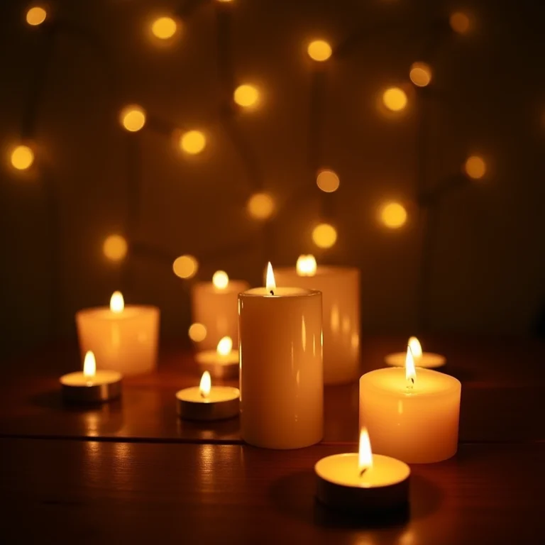 Iluminação decorativa criando uma atmosfera aconchegante em uma festa de 15 anos