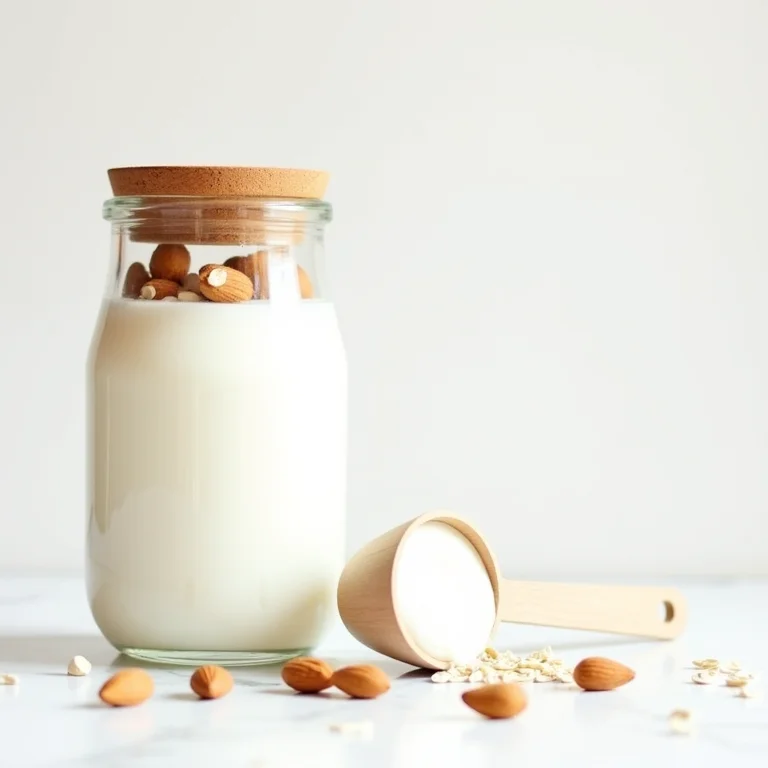 Ingredientes para fazer suco de licuri em uma composição flat lay