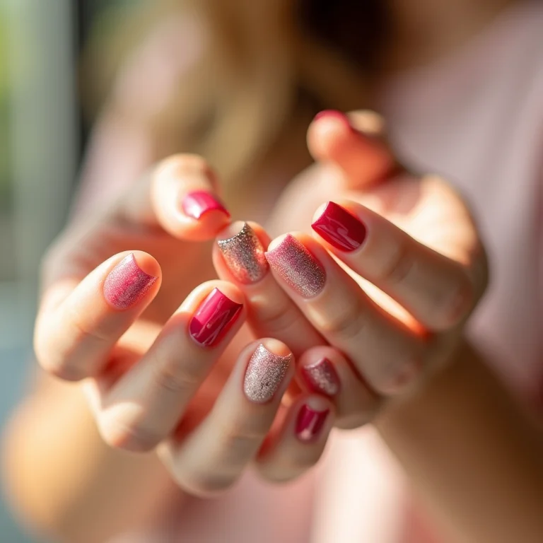 Inspirações e variações da unha baby boomer.