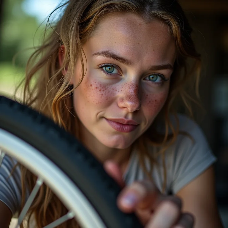 Instalando câmara de ar nova em pneu de bicicleta