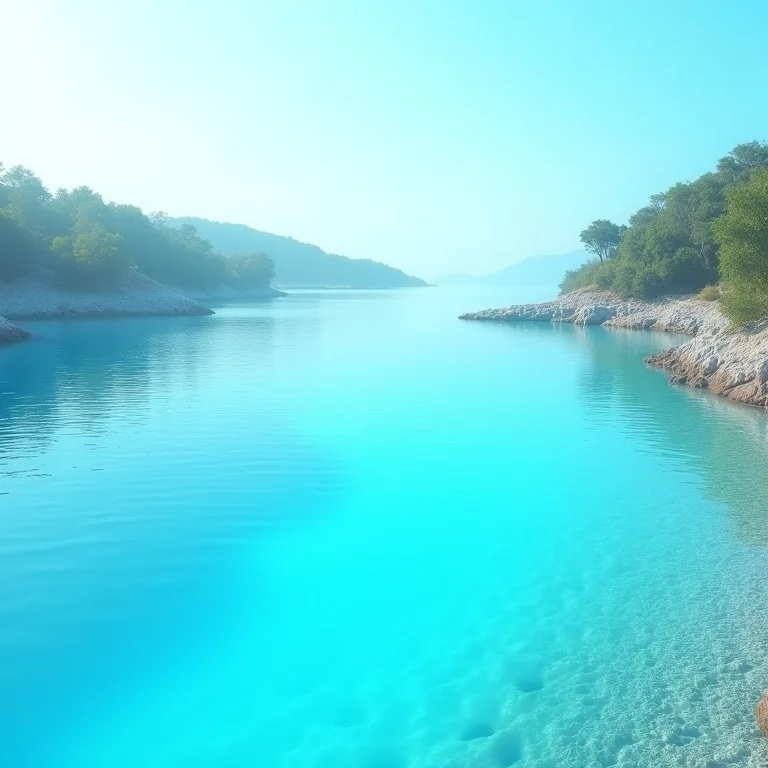 Lagoa Azul na época seca