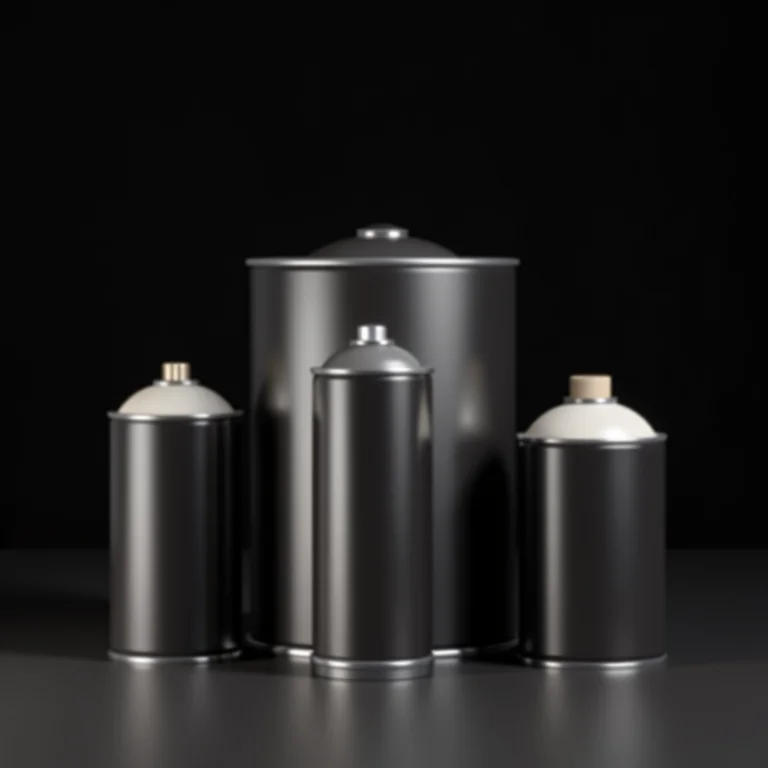 Latas de tinta esmalte spray com acabamento brilhante