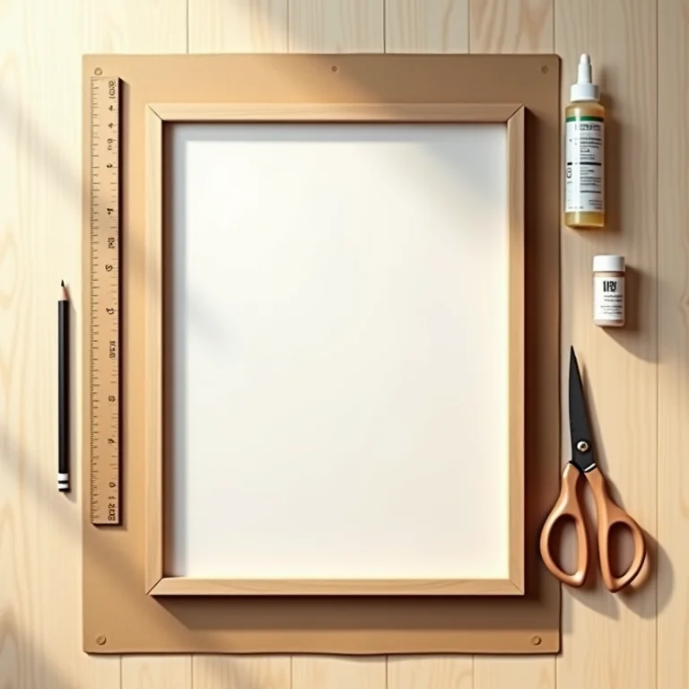 Lista de materiais necessários para fazer um porta-retrato de papelão