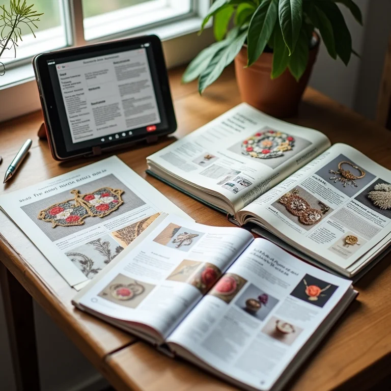 Livros e recursos online sobre bordado