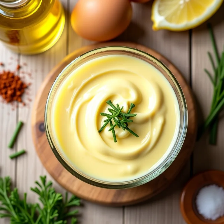 Maionese caseira turbinada e seus ingredientes