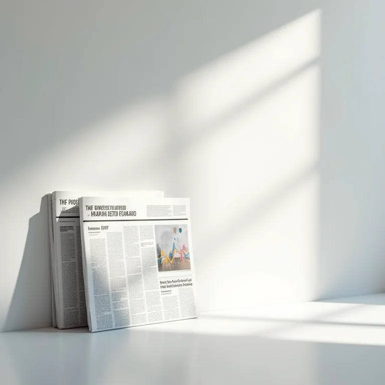 Manchetes de jornal financeiro sobre ETFs.