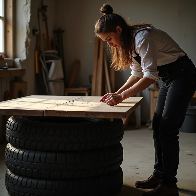 Manutenção da estrutura de móveis de pneu