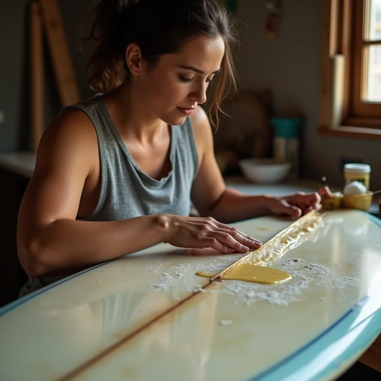 Manutenção da parafina da prancha de surf