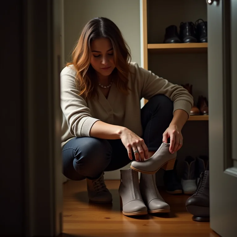 Manutenção semanal do armário de sapatos