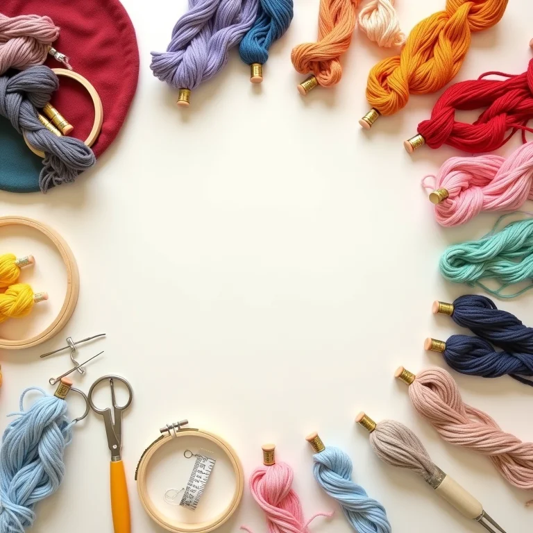 Materiais essenciais para bordado