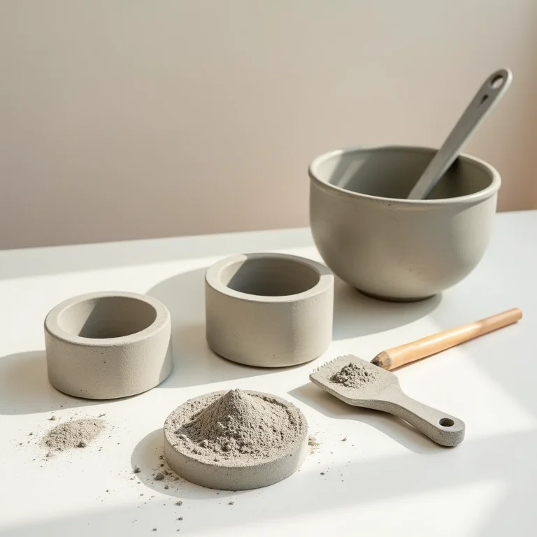 Materiais necessários para fazer um porta-lápis de cimento