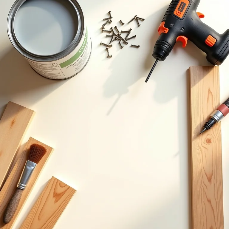 Materiais para construir sua mesa lateral DIY