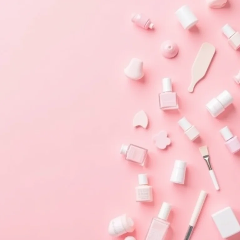 Materiais para fazer unha baby boomer em casa.